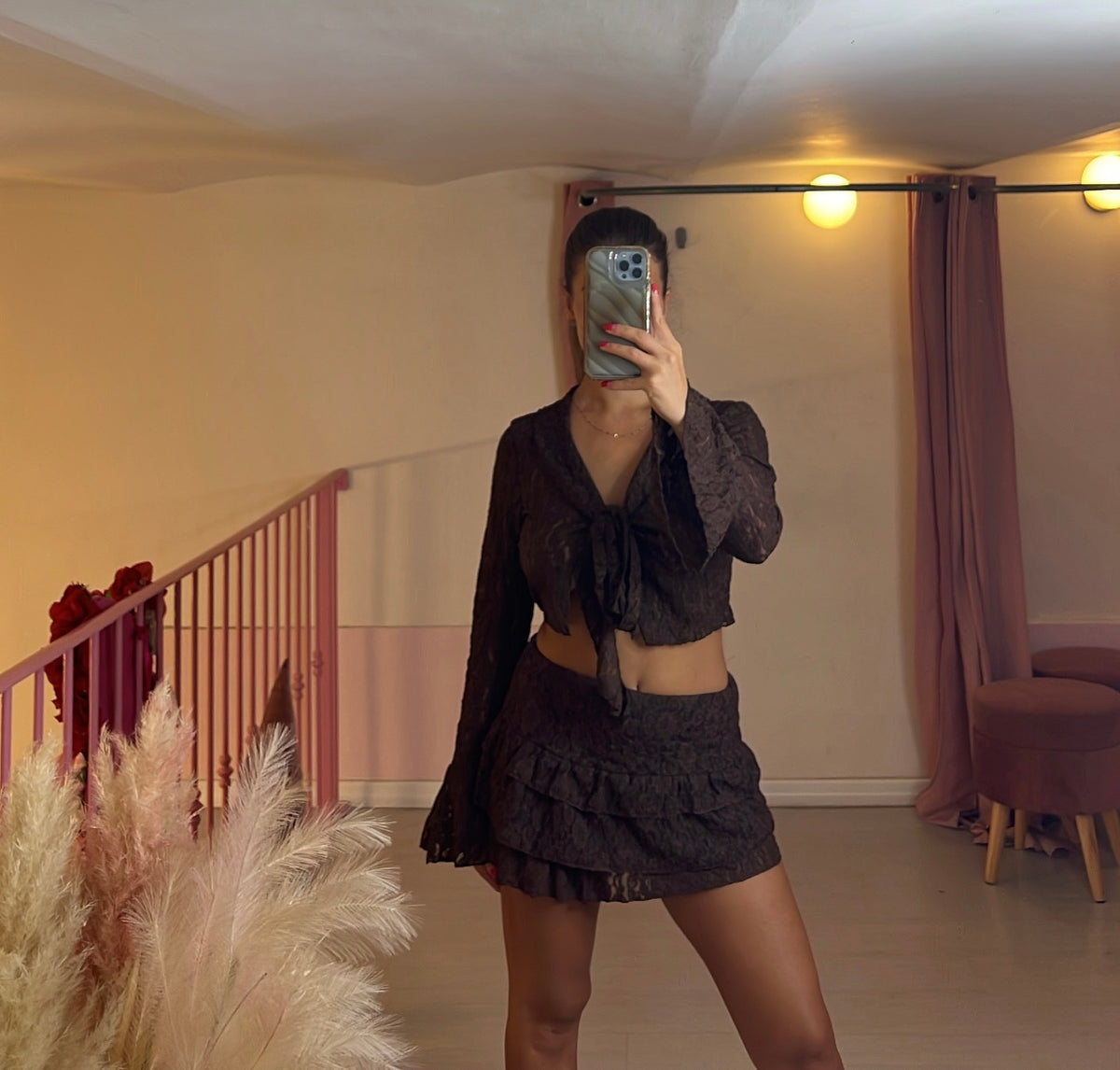 Coprispalle melody in pizzo
