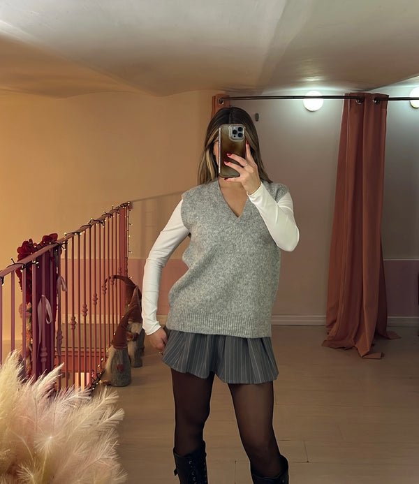 Maglione smanicato