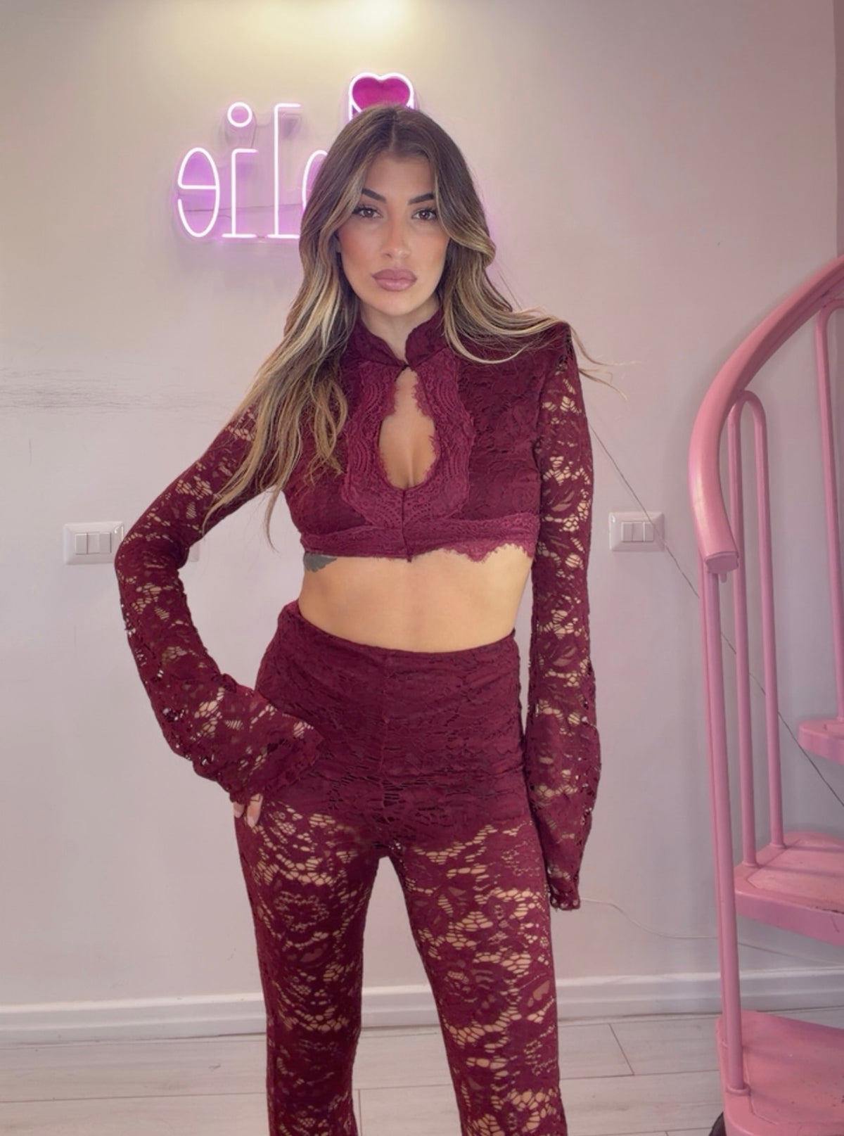 Set Chantilly in pizzo