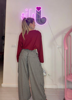 Pantalone quadrettato