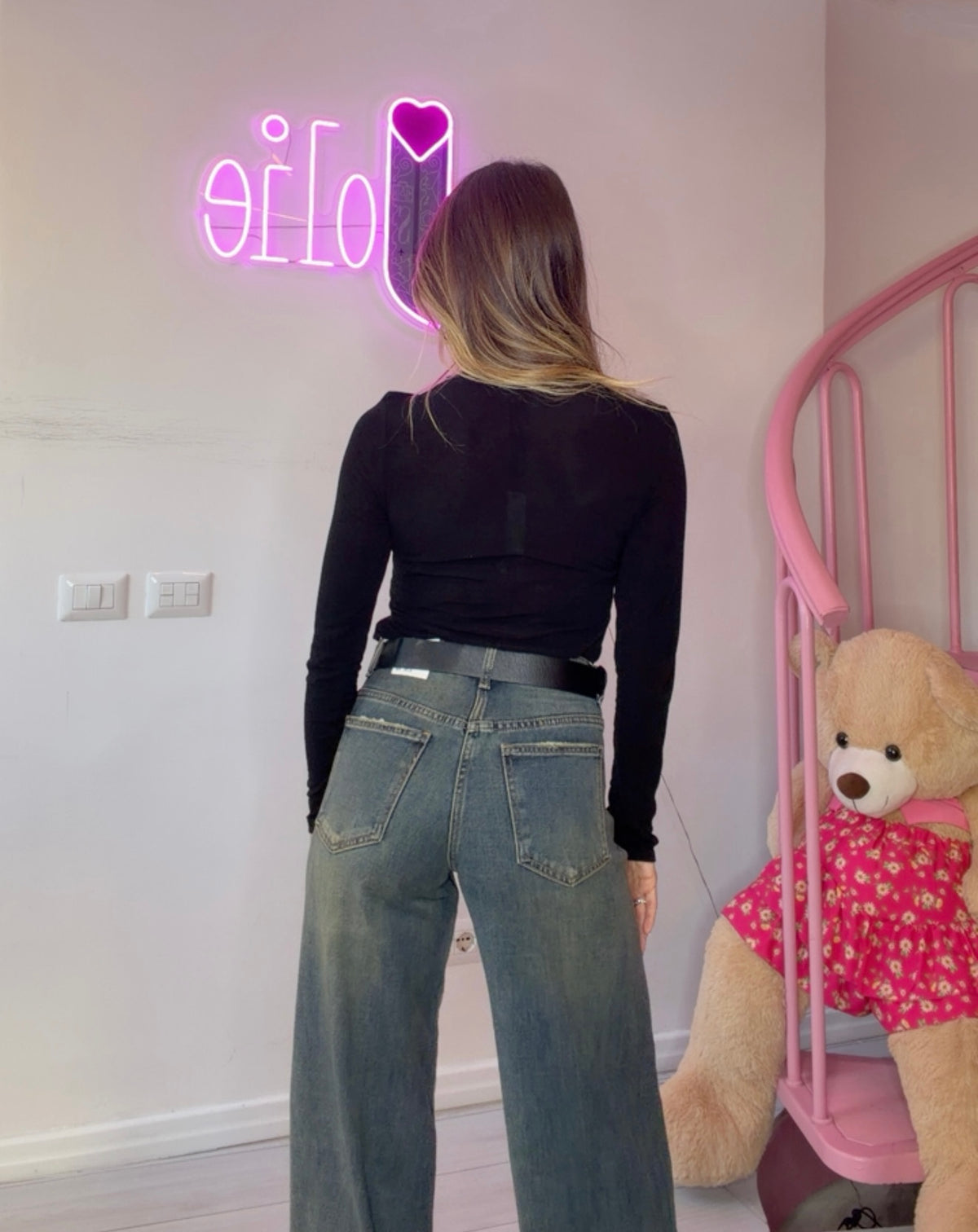 Jeans blue slavato