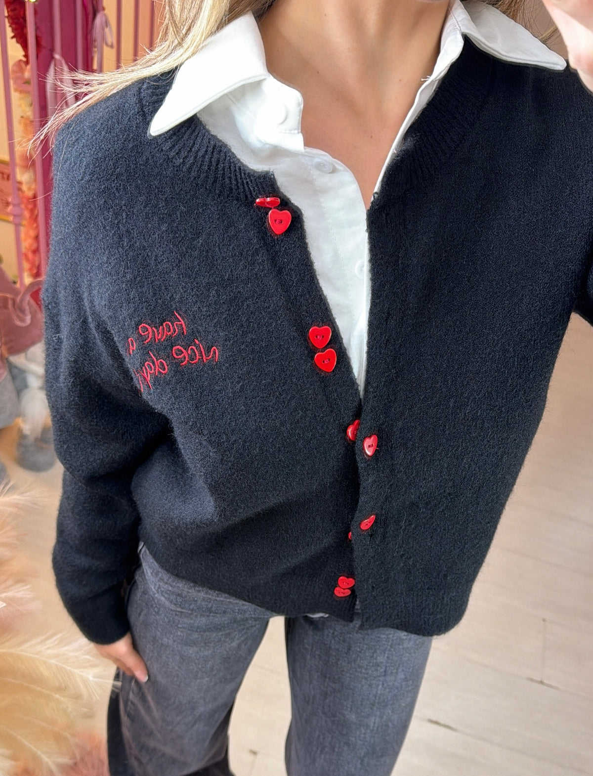 Cardigan have a nice day