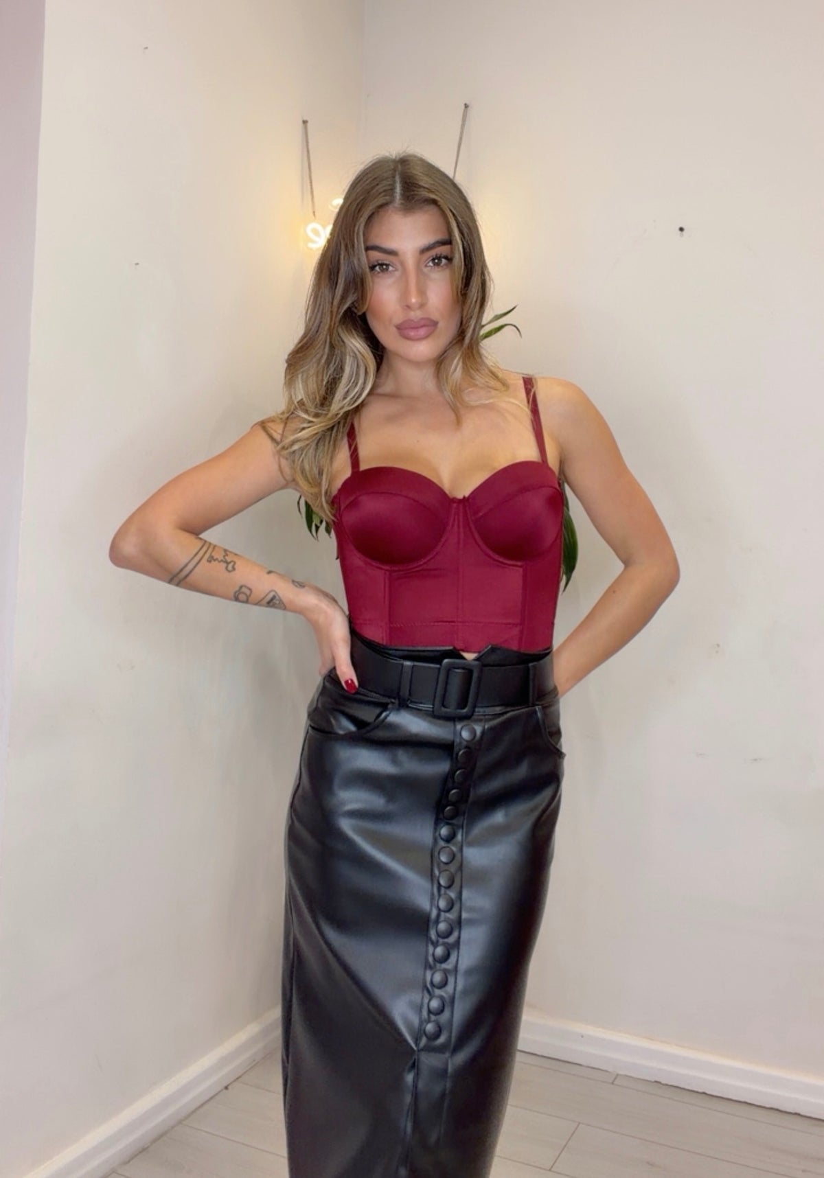 Corsetto in raso