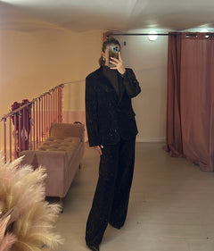Tailleur sparkling in velluto