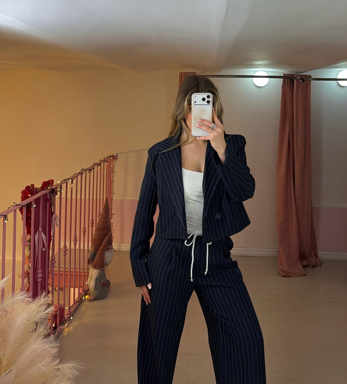 Coordinato iconic gessato