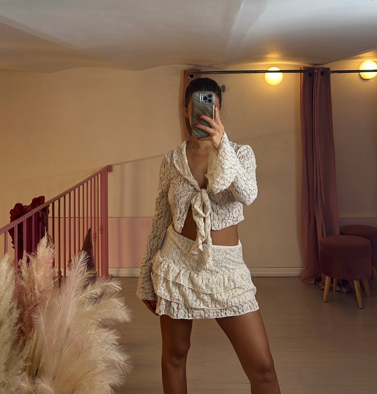 Coprispalle melody in pizzo