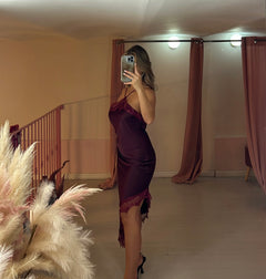 Abito sottoveste satin