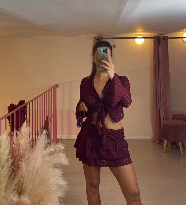Coprispalle melody in pizzo