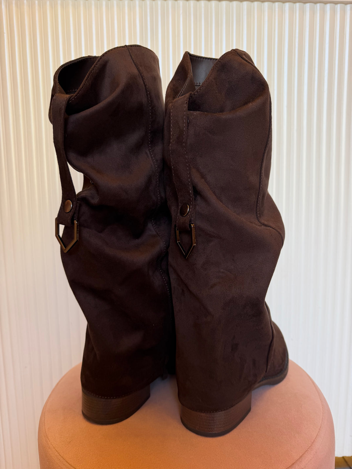 Stivale suede slouchy