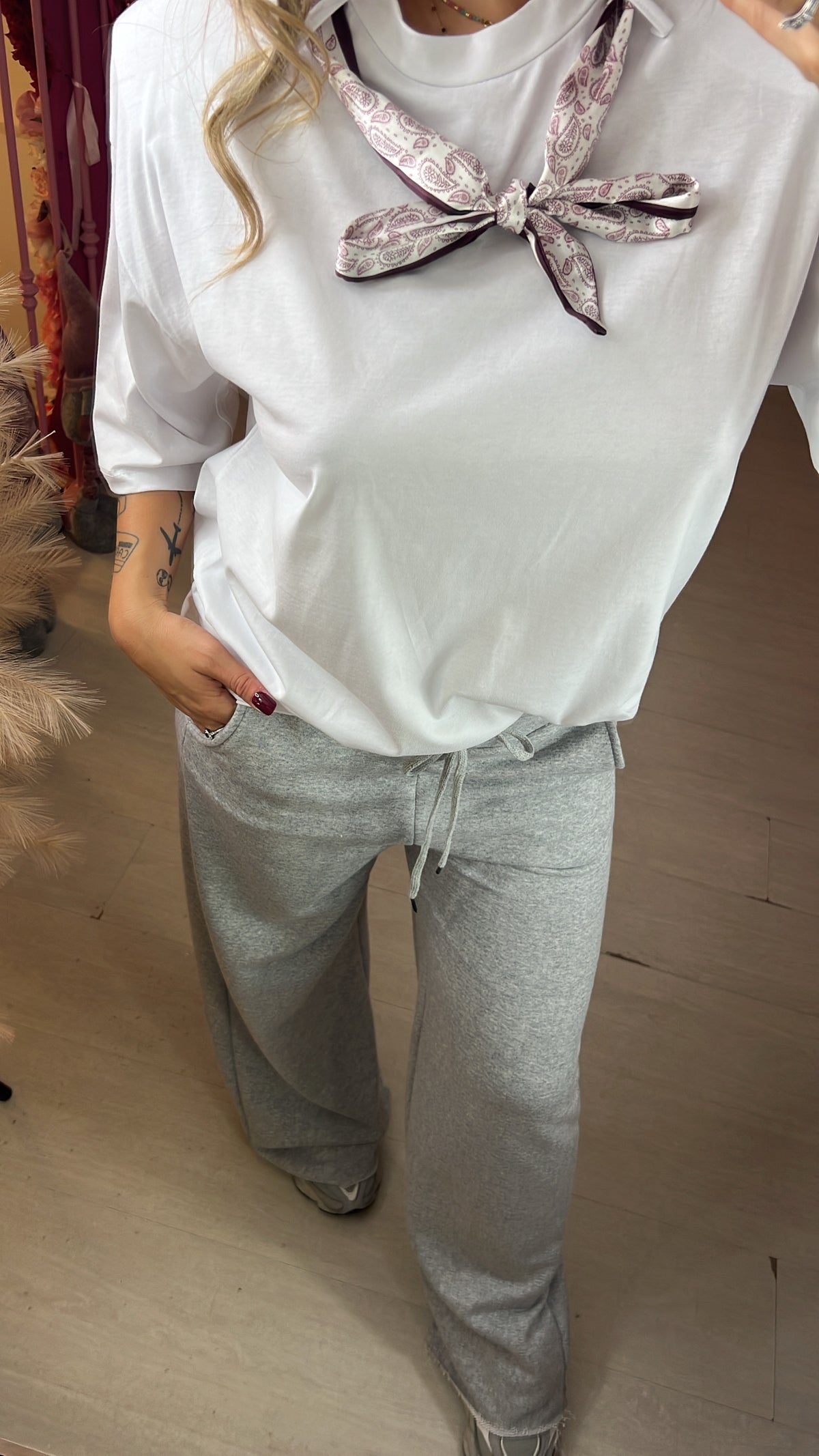 Pantalone tuta palazzo