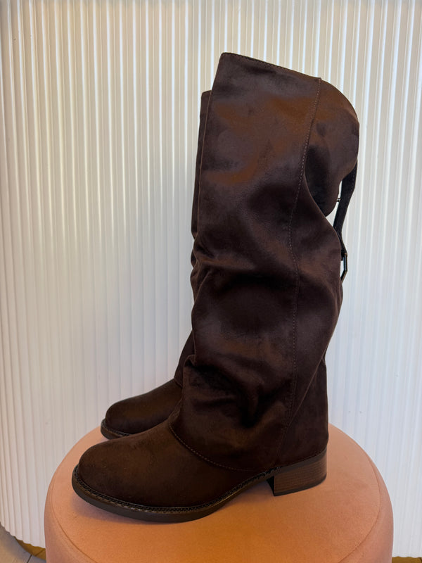 Stivale suede slouchy