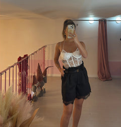 Pantaloncino con pizzo