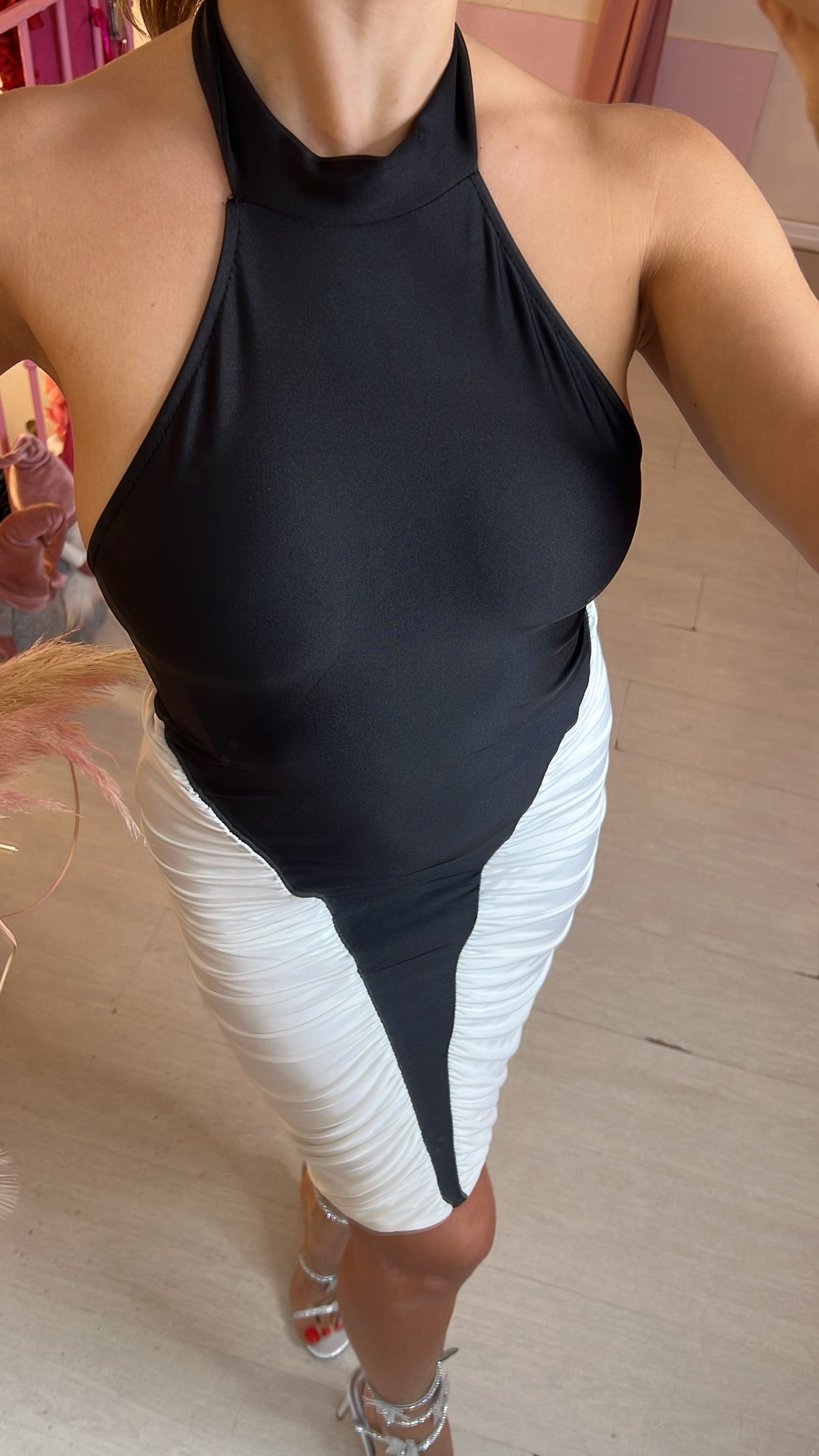 Abito midi Bicolor