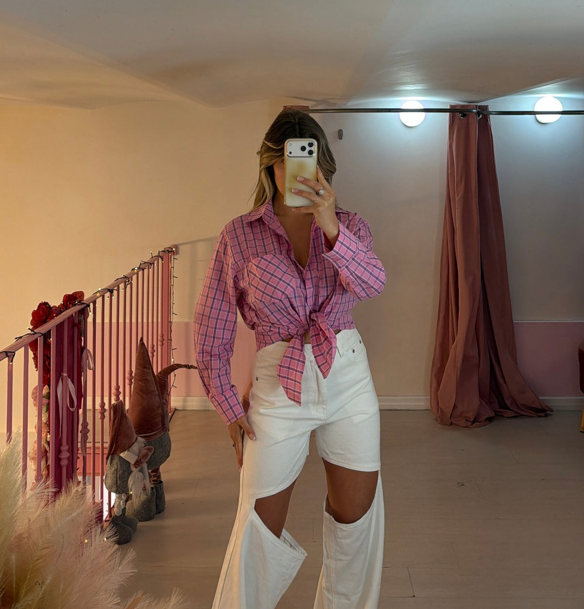 Camicia spring a quadri