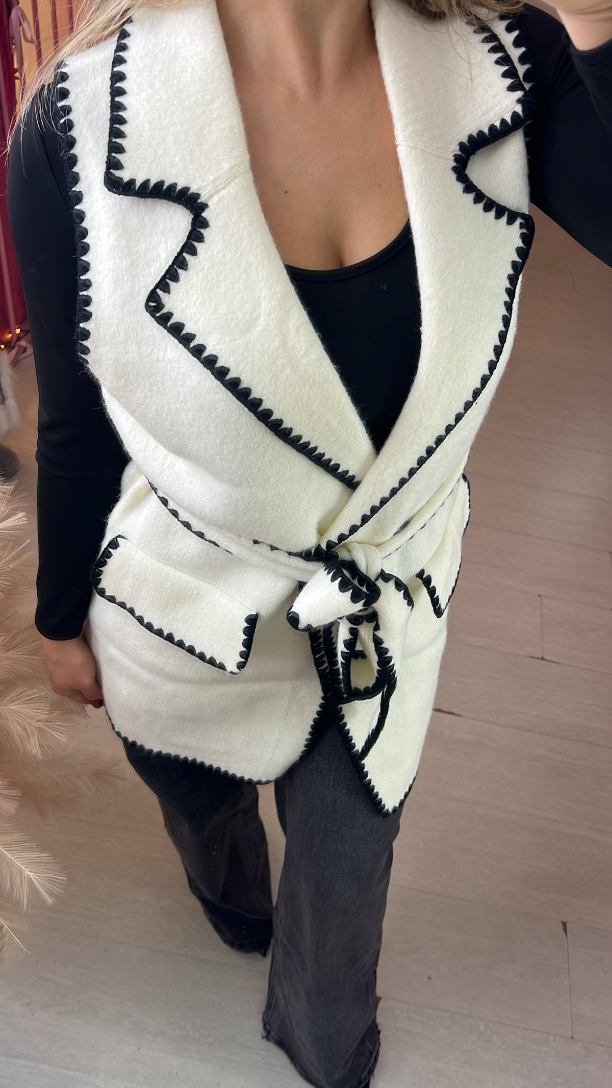 Gilet longuette in maglia