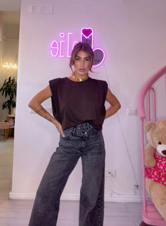 Jeans denim grigio acid wash