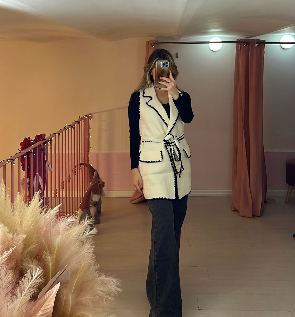 Gilet longuette in maglia