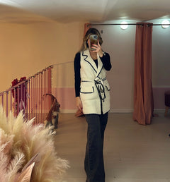 Gilet longuette in maglia