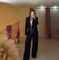 Coordinato iconic gessato