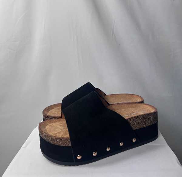 Ciabatta con zeppa nera