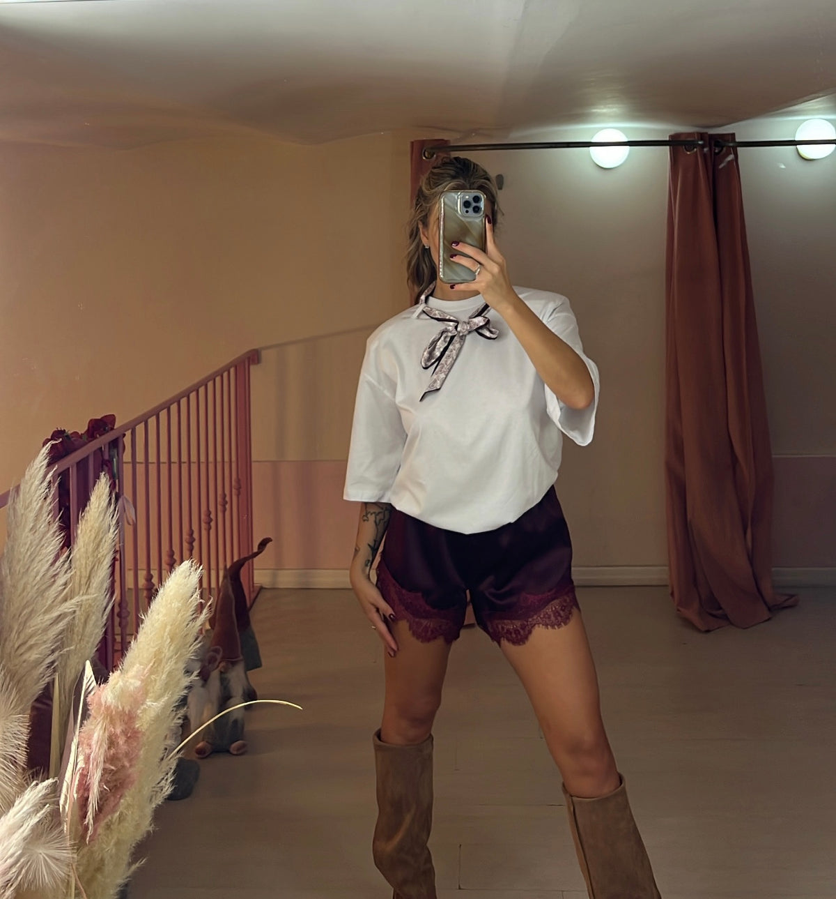 Shorts in raso