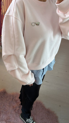Felpa con camicia a quadretti