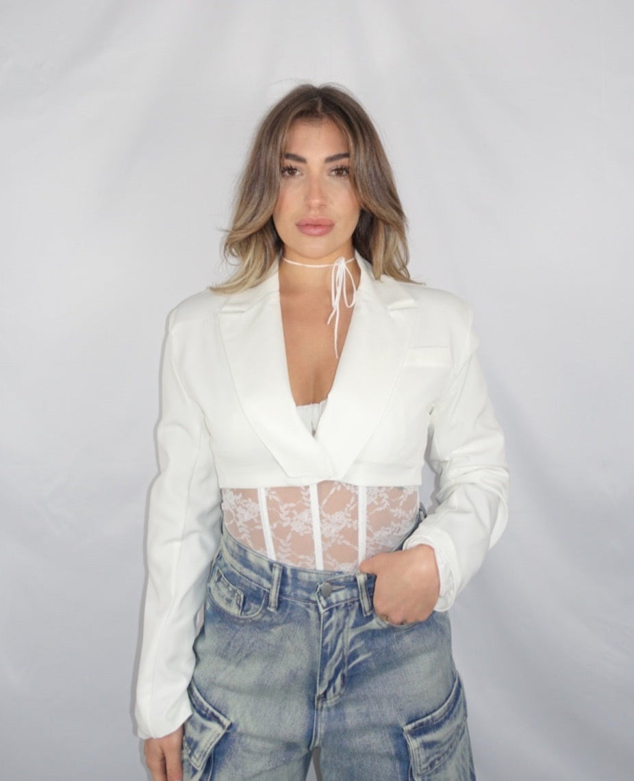 Giacca cropped mini