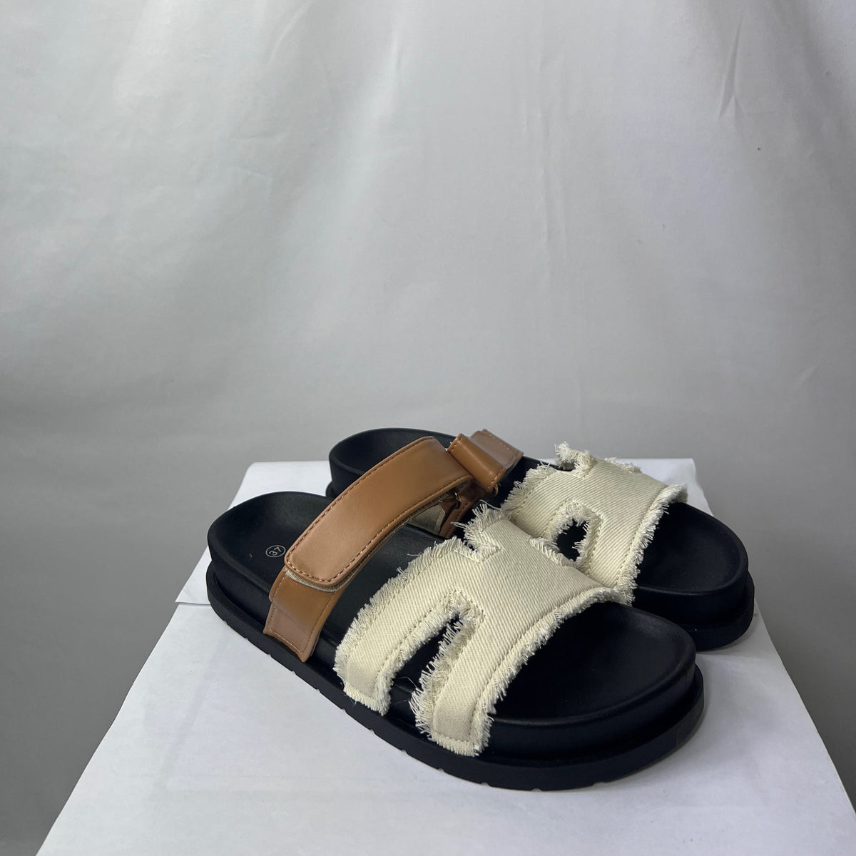 Ciabatta birkenstock denim white